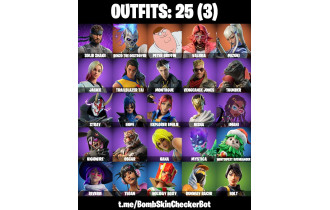 UNIQUE - Valeria, Peter Griffin [25 Skins, 26 Axes, 18 Emotes, 30 Gliders and MORE!]