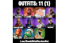 UNIQUE - Valeria, Peter Griffin [11 Skins, 15 Axes, 12 Emotes, 14 Gliders and MORE!]