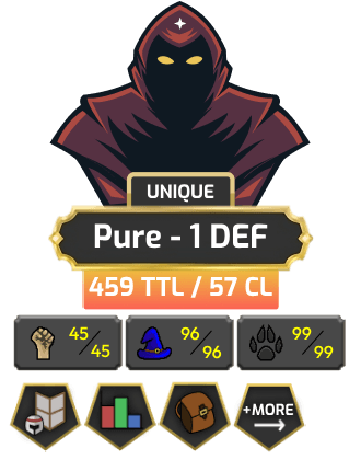 Pure - 1 DEF | Starter | TTL: 459 | CL: 57 [Pets + MORE!]