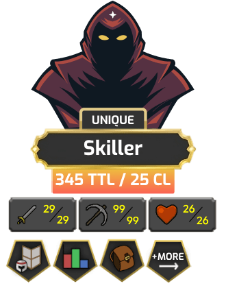 Skiller | Starter | TTL: 345 | CL: 25 [Pets, 99 MINING + MORE!]