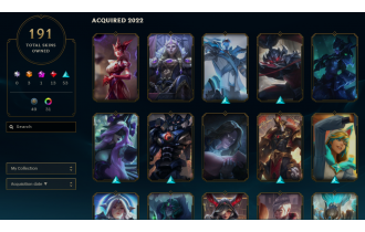 Unranked -  191 Skins, 162 Champs [3x Ultimate Skins, 13249 BE, 317 LVL, 91 RP and MORE!]