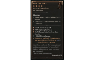 Flickerstep [Max Unique | ⭐️ 4 Greater | Boots | All]