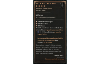 Path of Trag'oul [Max Unique | ⭐️ 4 Greater | Boots | Necromancer]