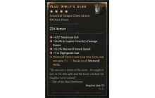 Mad Wolf's Glee [Max Unique | ⭐️ 4 Greater | Chest Armor | Druid]