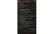 Staff of Endless Rage [Max Unique | ⭐️ 4 Greater | Staff | Sorcerer]