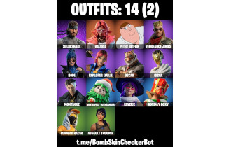 UNIQUE - Valeria, Peter Griffin [14 Skins, 14 Axes, 14 Emotes, 12 Gliders and MORE!]