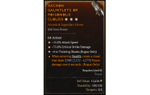 Legendary Gloves[TwistingBlades | *4 TwistingBlades | *15 ATKSPD | *75 DMG_Crit]