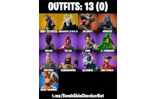 UNIQUE - Enforcer, Calamity [13 Skins, 12 Axes, 18 Emotes, 15 Gliders and MORE!]