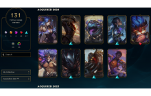 Unranked -  131 Skins, 145 Champs [1x Ultimate Skin, 57914 BE BE, 346 LVL, 563 RP and MORE!]