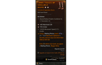 Legendary Boots[*352 Armor | *685 Life | 20 MS]