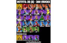 UNIQUE - Midas (Fully Golden), Aura [28 Skins, 300 Vbucks, 23 Axes, 31 Emotes, 34 Gliders and MORE!]