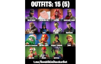 UNIQUE - Valeria, Peter Griffin [15 Skins, 11 Axes, 8 Emotes, 11 Gliders and MORE!]