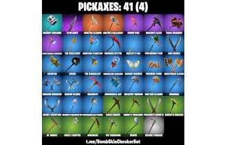 UNIQUE - Blackheart, Hybri [27 Skins, 41 Axes, 39 Emotes, 35 Gliders and MORE!]