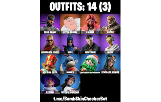 UNIQUE - Valeria, Peter Griffin [14 Skins, 17 Axes, 12 Emotes, 12 Gliders and MORE!]