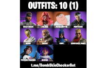 UNIQUE - Peter Griffin, Valeria [10 Skins, 11 Axes, 10 Emotes, 7 Gliders and MORE!]