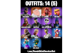 UNIQUE - Peter Griffin , Valeria [14 Skins, 10 Axes, 16 Emotes, 9 Gliders and MORE!]