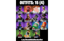 UNIQUE - Peter Griffin, Valeria [15 Skins, 15 Axes, 12 Emotes, 14 Gliders and MORE!]