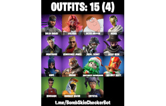 UNIQUE - Peter Griffin, Valeria [15 Skins, 15 Axes, 12 Emotes, 14 Gliders and MORE!]