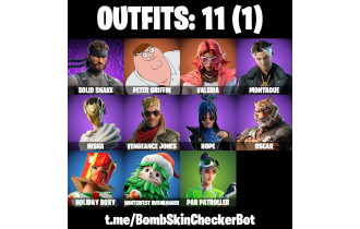 UNIQUE - Peter Griffin, Valeria [11 Skins, 12 Axes, 18 Emotes, 11 Gliders and MORE!]