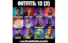 UNIQUE - Peter Griffin, Valeria [12 Skins, 11 Axes, 12 Emotes, 11 Gliders and MORE!]