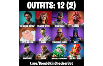 UNIQUE - Peter Griffin, Valeria [12 Skins, 11 Axes, 12 Emotes, 11 Gliders and MORE!]