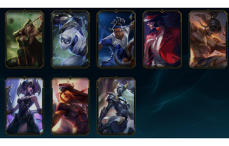 Unranked -  25 Skins, 45 Champs [5807 BE, 30 LVL, 43 RP and MORE!]