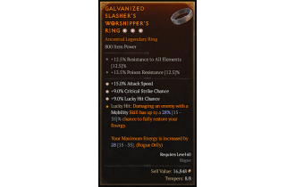 Legendary Ring[*9 Crit | *15 ATKSPD | *9 LHC]