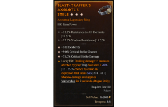 Legendary Ring[*9 Crit | *75 DMG_Crit | *182 DEX]