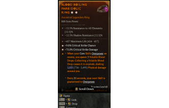 Legendary Ring[*9 Crit | *75 DMG_Crit | 457 Life]