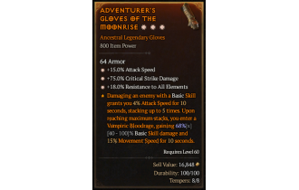 Legendary Gloves[*15 ATKSPD | *75 DMG_Crit | *18 ResistAll]