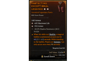 Legendary Pants[*352 Armor | *685 Life]