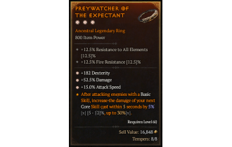 Legendary Ring[*15 ATKSPD | *52.5 DMG | *182 DEX]