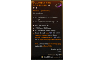 Legendary Ring[*9 LHC | *75 DMG_Crit | *685 Life]