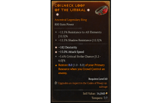 Legendary Ring[*15 ATKSPD | *182 DEX | 5.6 Crit]