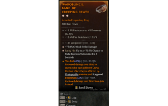 Legendary Ring[*75 DMG_Crit | *70.9 LH:Vulnerable]