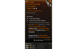 Legendary Gloves[*15 ATKSPD | *75 DMG_Crit]