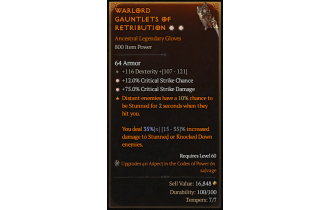 Legendary Gloves[*12 Crit | *75 DMG_Crit]