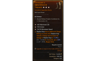 Legendary Boots[*34.5 MS | *352 Armor | *685 Life]