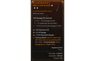 Legendary One-Handed Sword[*75 DMG_Vulnerable | *52.5 DMG | *685 Life]