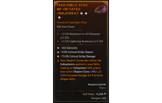 Legendary Ring[*9 Crit | *182 DEX | *75 DMG_Crit]