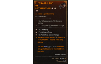 Legendary Ring[*15 ATKSPD | *182 DEX | *75 DMG_Crit]