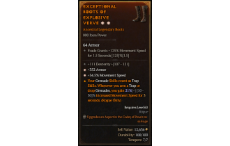 Legendary Boots[*34.5 MS | *352 Armor | 111 DEX]