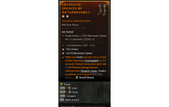 Legendary Boots[*34.5 MS | *352 Armor | 116 DEX]