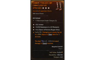 Legendary Boots[*18 ResistAll | *352 Armor]