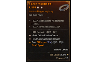 Legendary Ring[*9 Crit | *75 DMG_Crit]