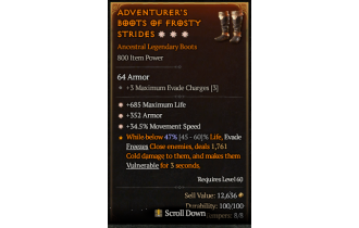 Legendary Boots[*34.5 MS | *352 Armor | *685 Life]