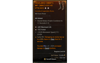 Legendary Boots[*352 Armor | *685 Life | 18 MS]