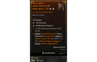 Legendary Helm[*24 MR | *182 DEX]