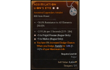 Legendary Amulet[Rogue | *3 FrigidFinesse | *3 Malice]