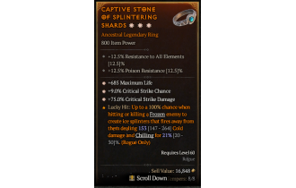 Legendary Ring[*9 Crit | *685 Life | *75 DMG_Crit]